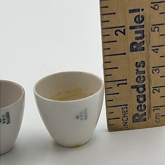 COORS VINTAGE PORCELAIN CRUCIBLES SET of 8 - Picture 9 of 10